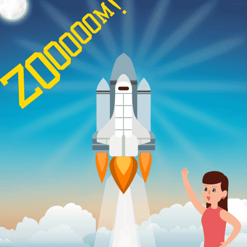 Zoom goes the space shuttle