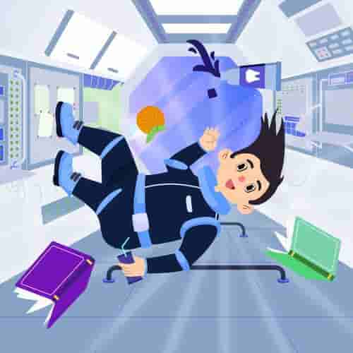 Astronauts in Zero Gravity