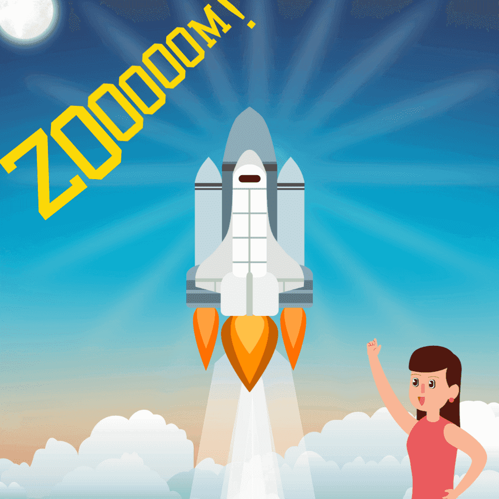 Zoom goes the space shuttle