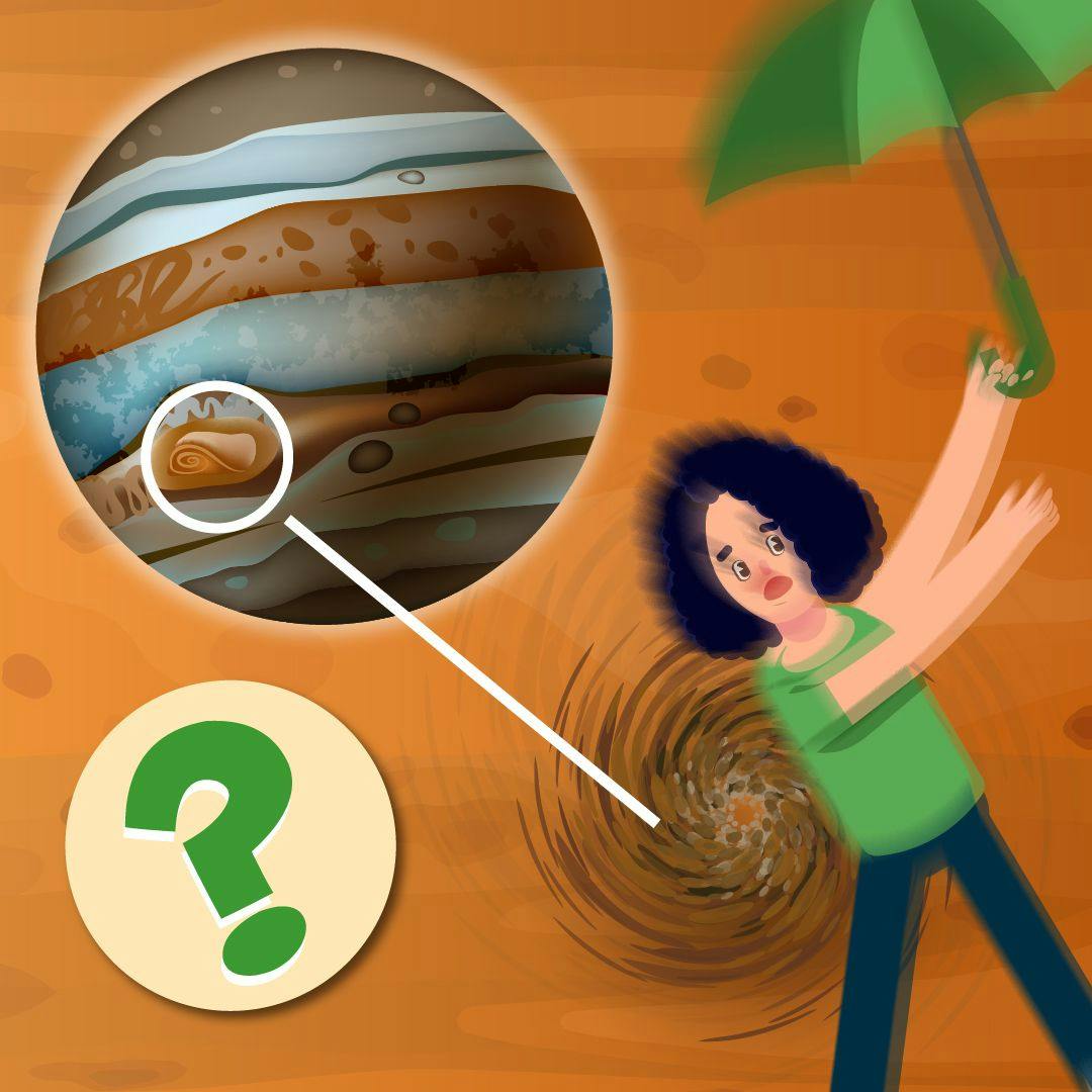 What is the big red spot on Jupiter?