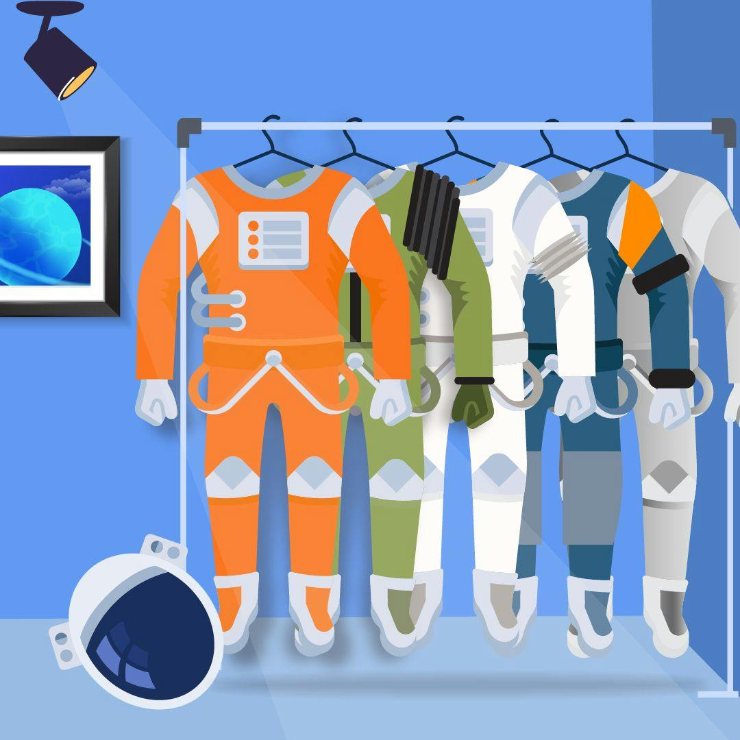 How did space suits evolve over time?