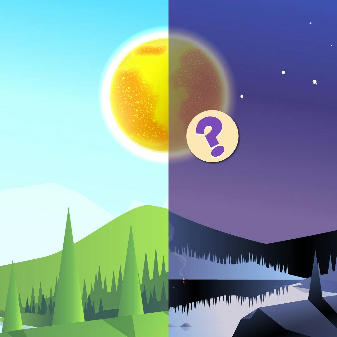 Why can't we see the sun at night?